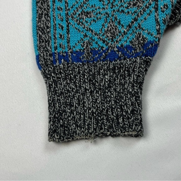 Vtg Robert Bruce Mens Grandpa Sweater Sz Large 80s Bright Alpine USA B6 - Picture 4 of 7